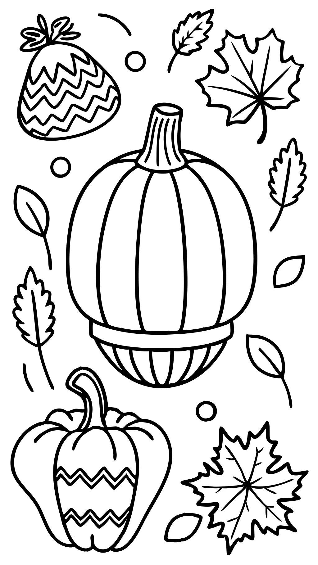 coloriages d’automne imprimable